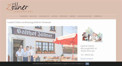 Desktop Screenshot of gasthof-zoellner.de