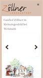 Mobile Screenshot of gasthof-zoellner.de